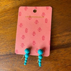 Anthropologie Turquoise earrings, NWT!